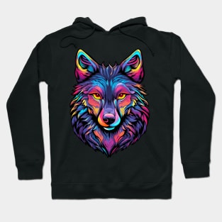 Angry Wolf Pop Art Hoodie